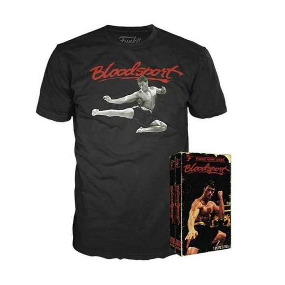 T-shirt Film Culte 'Bloodsport' (Arts Martiaux) - Toutes Tailles Unisexe, 100% Coton, Noir